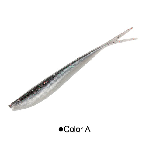 Spinpoler 2" 3" 4" Soft Fishing Lures Jerk Minnow Shad Drop Shot Soft Bait Swimbait Split Tail for Bass Trout Pike Walleye Pesca